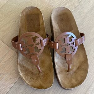 Tory Burch Cloud Sandals Natural women’s size 5.5 never worn brown cork bottom